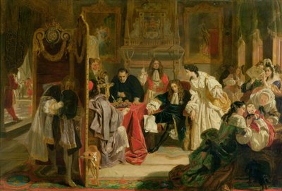 König James II. (1633-1701) erhält die Nachricht von der Landung von Wilhelm von Oranien im Jahr 1688, 1851 von Edward Matthew Ward
